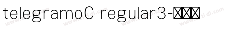 telegramoC regular3字体转换